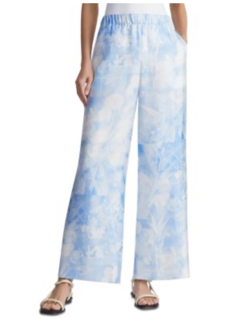 Lafayette 148 New York Riverside Silk Wide Leg Pants